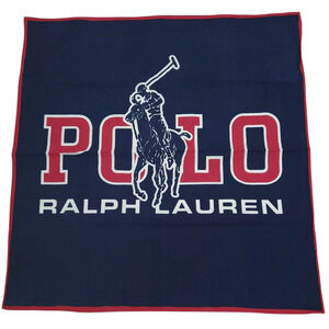 Ralph Lauren POLO Player bandana signature pony rider logo square cotton scarf